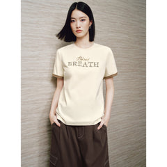 Women's Casual Heavyweight Graphic  T-Shirt