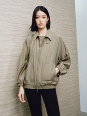 Women's Casual Lightweight Lapel Jacket