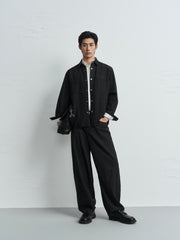Men's Casual Denim Chanel-Style Overshirt