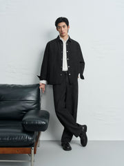 Men's Casual Denim Chanel-Style Overshirt