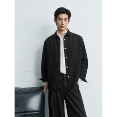 Men's Casual Denim Chanel-Style Overshirt