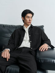 Men's Casual Denim Chanel-Style Overshirt