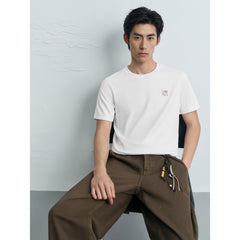 Men's Casual Embroidered Short-Sleeve T-Shirt