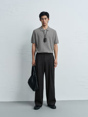Men's Commuter Denim-Texture Trousers