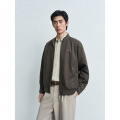 Men's Casual Brown Holiday Cable-Knit Sweater
