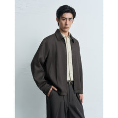 Men's Commuter Grey Textured Executive Jacket