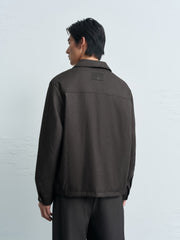 Men's Commuter Grey Textured Executive Jacket