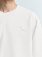 Men's Casual Embroidered Pullover Sweatshirt