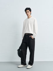 Men's Casual Embroidered Pullover Sweatshirt