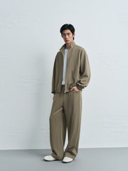 Men's Casual Modal Stand-Collar Hoodie Jacket