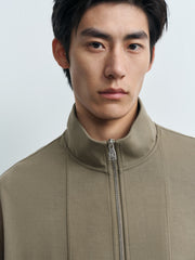 Men's Casual Modal Stand-Collar Hoodie Jacket