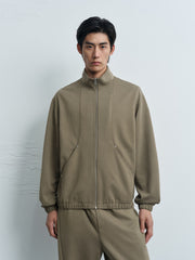 Men's Casual Modal Stand-Collar Hoodie Jacket
