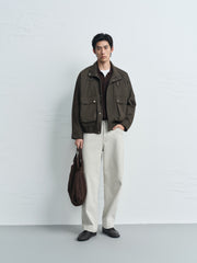Men's Harrington Stand-Collar Utility Jacket