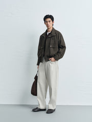 Men's Harrington Stand-Collar Utility Jacket