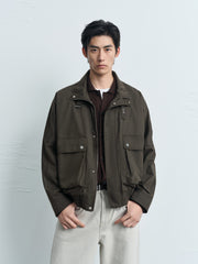 Men's Harrington Stand-Collar Utility Jacket