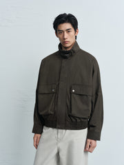 Men's Harrington Stand-Collar Utility Jacket