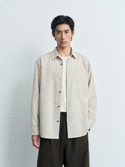 Men's Casual  All-Over Shadow Jacquard Shirt