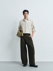 Men's Casual  All-Over Shadow Jacquard Shirt