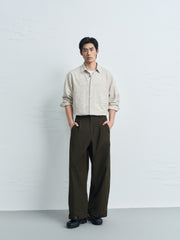 Men's Casual  All-Over Shadow Jacquard Shirt