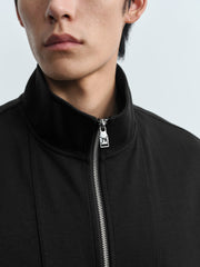 Men's Casual Stitched-Label Sweatshirt Cardigan