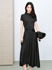 Women's Commuter  Waist-Cinching Knit Dress