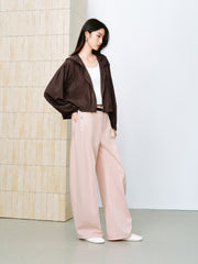 Women's Casual Lightweight Hooded  Shirt Jacket