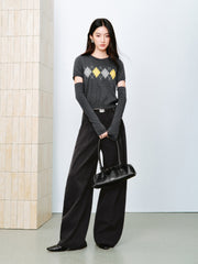 Women's Casual Detachable-Sleeve Knit Pullover