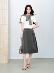 Women's Commuter Cocoon High-Waist Tulip Skirt