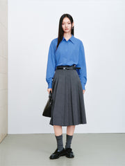 Women's Commuter Lightweight Blue Relaxed Shirt