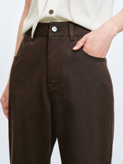 Women's Casual Brown Flare Jeans