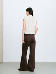 Women's Casual Brown Flare Jeans