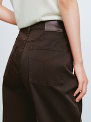Women's Casual Brown Flare Jeans