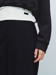 Women's Casual  Faux-Layer Halter Sweatshirt