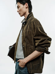 Men's American Vintage Flocked Denim Jacket