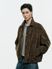 Men's American Vintage Flocked Denim Jacket