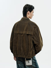 Men's American Vintage Flocked Denim Jacket