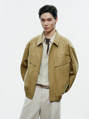 Men's Vintage Deconstructed Lapel Jacket