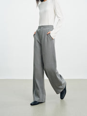 Women's Casual Solid Curved-Leg Sweatpants