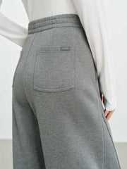 Women's Casual Solid Curved-Leg Sweatpants