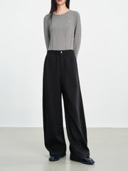 Women's Casual Solid Curved-Leg Sweatpants