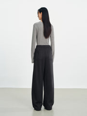 Women's Casual Solid Curved-Leg Sweatpants