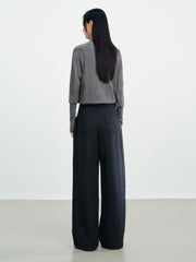 Women's Casual Solid Thermal Curved-Leg Pants