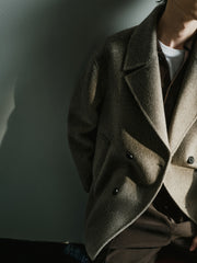 Men's Commuter Double-Breasted Wool Double-Face Coat