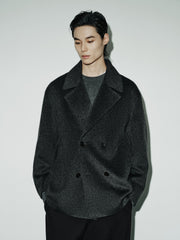 Men's Commuter Double-Breasted Wool Double-Face Coat
