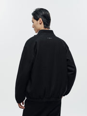 Men's Commuter Wool-Blend Stand-Collar Padded Jacket