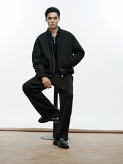 Men's Commuter Stand-Collar White Duck Down Jacket-Style Down Jacket