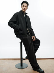 Men's Commuter Stand-Collar White Duck Down Jacket-Style Down Jacket