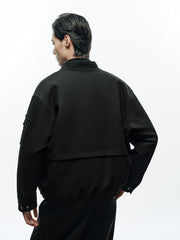 Men's Commuter Stand-Collar White Duck Down Jacket-Style Down Jacket