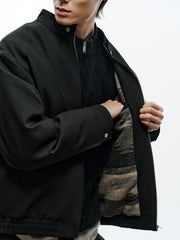 Men's Commuter Stand-Collar White Duck Down Jacket-Style Down Jacket