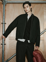 Men's Commuter Stand-Collar White Duck Down Jacket-Style Down Jacket
